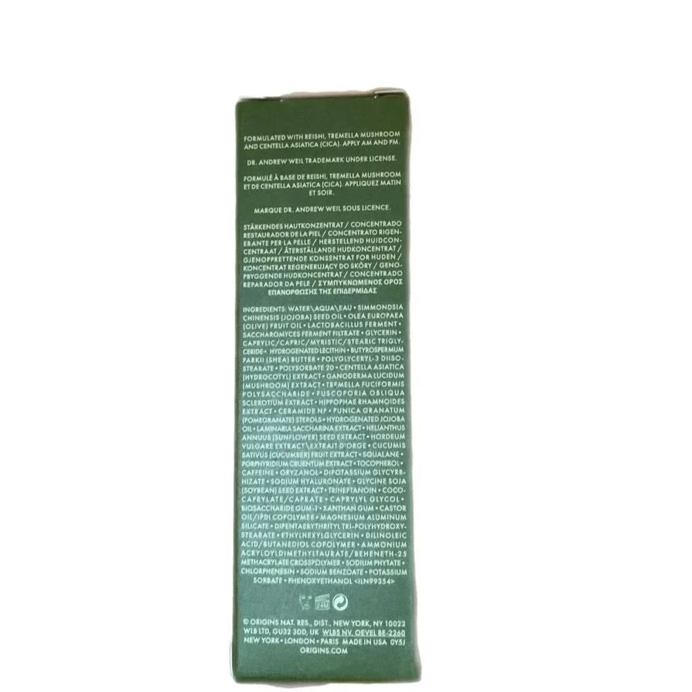 Origins Dr Weil Mega Mushroom Restorative Skin Concentrate 1oz New in Box